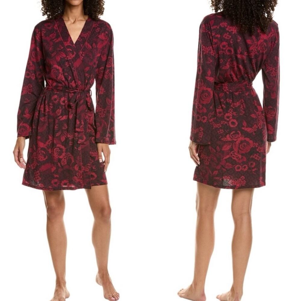 Johnny Was Carrie Sleep Robe in Red/Multi Size Large NWT